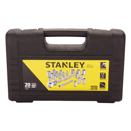 STANLEY Socket Set 1/4Dr 20Pc 92-802